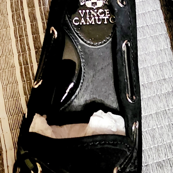 Vicente Camuto Black Flat Shoe Size 6 - Picture 6 of 6